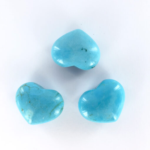 Howlite dyed Turquoise | Heart | Sacred Earth Crystals | Wholesale Crystals | Brisbane | Australia