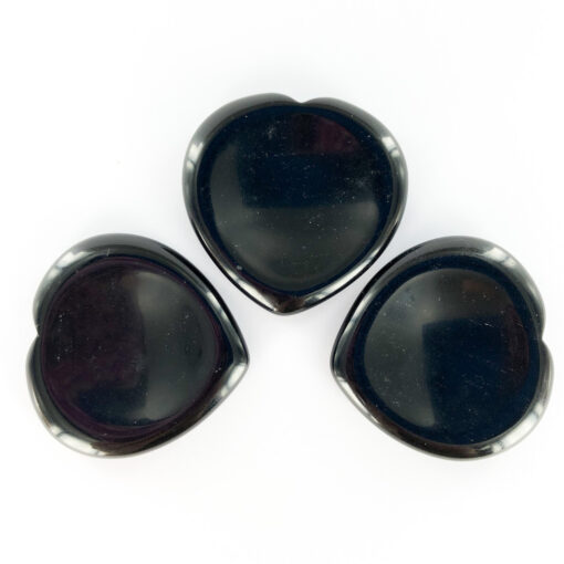 Black Obsidian | Heart Worry/Thumb Stone | Sacred Earth Crystals | Wholesale Crystals | Brisbane | Australia