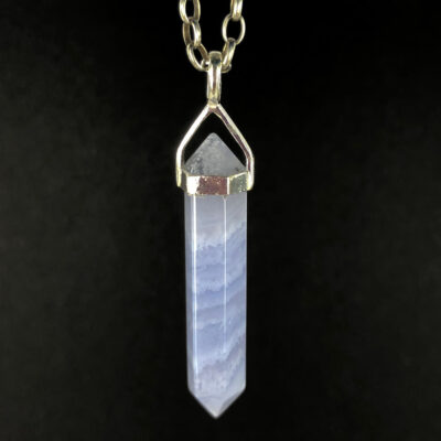 Blue Lace Agate | Sterling Silver Pendant | Sacred Earth Crystals | Wholesale Crystals | Brisbane | Australia