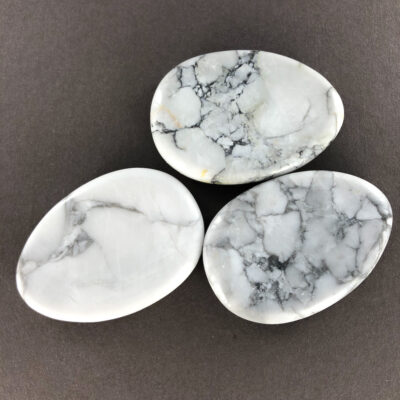 White Howlite | Thumb/Worry Stone | Sacred Earth Crystals | Wholesale Crystals | Brisbane | Australia