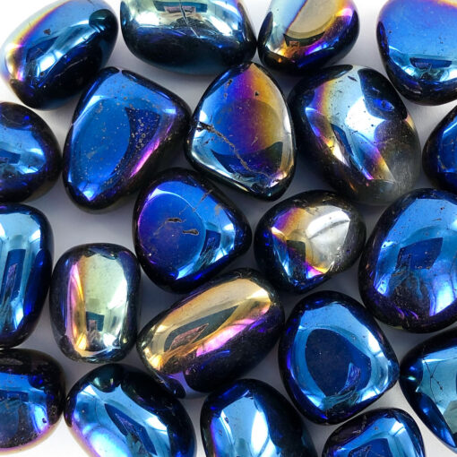 Titanium Cobalt Aura | Tumble | Sacred Earth Crystals | Wholesale Crystals | Brisbane | Australia