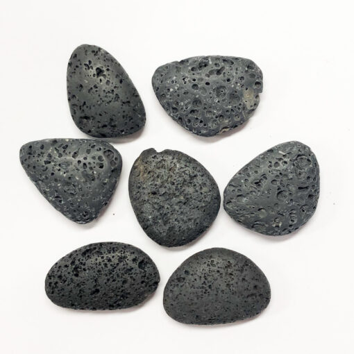 Lava Stone | Smooth Stone/Coin | Sacred Earth Crystals | Wholesale Crystals | Brisbane | Australia