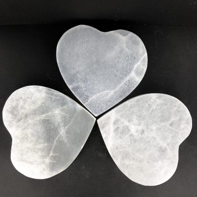 Selenite | 10cm Heart Charging Plate | Wholesale Crystals | Brisbane | Australia