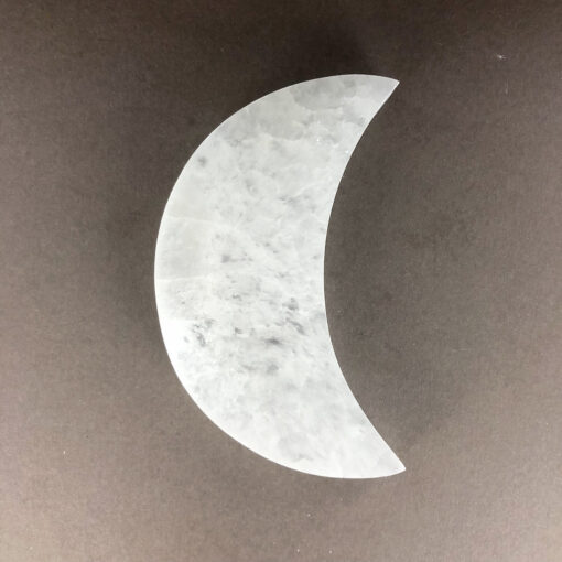 Selenite | Crescent Moon Charge Plate | Sacred Earth Crystals | Wholesale Crystals | Brisbane | Australia