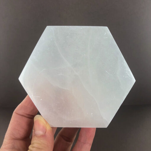 Selenite | Hexgonal Charge Plate | Sacred Earth Crystals | Wholesale Crystals | Brisbane | Australia