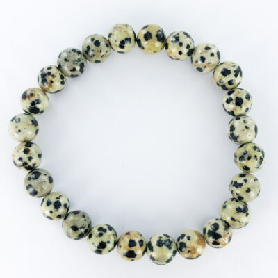 Dalmatian Jasper | 8mm Round Bead Bracelet | Sacred Earth Crystals | Wholesale Crystals | Brisbane | Australia