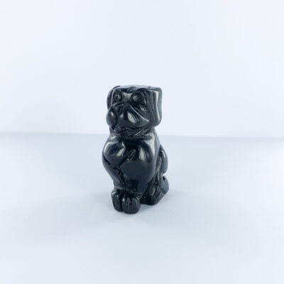Black Obsidian | Dog Figurine | Sacred Earth Crystals | Wholesale Crystal Shop | Brisbane | Australia