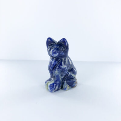 Sodalite | Cat Figurine | Sacred Earth Crystals | Wholesale Crystal Shop | Brisbane | Australia