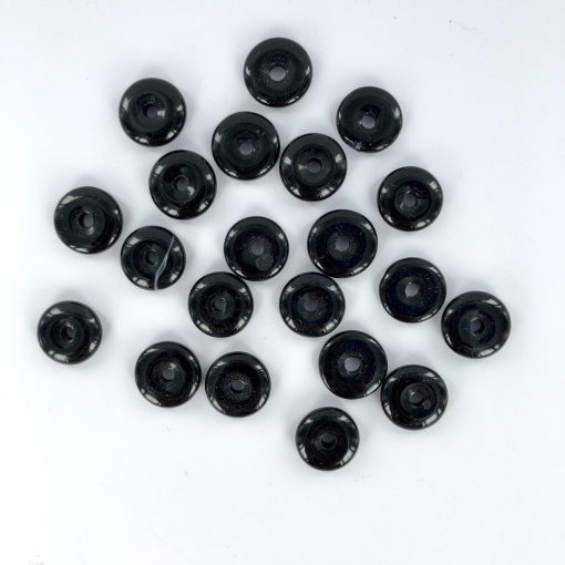 Black Agate | Donut Pendant | Sacred Earth Crystals | Wholesale Crystal Shop | Brisbane | Australia