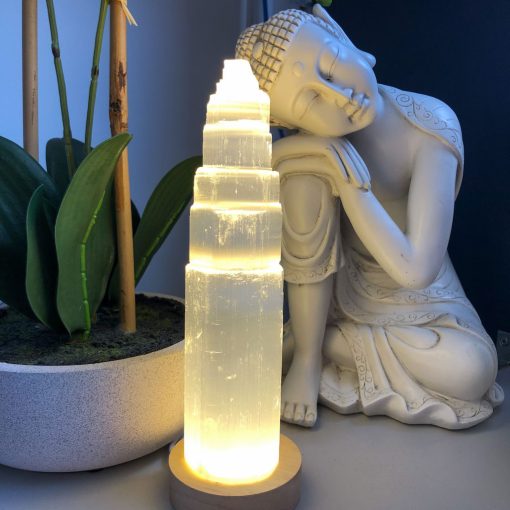 LED Light | Timber Base | Sacred Earth Crystals | Wholesale Crystal Shop | Brisbane | Australia