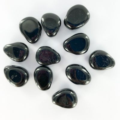 Black Tourmaline | Tumbled Pendant with Cross Drilled Hole | Sacred Earth Crystals | Wholesale Crystal Shop | Brisbane | Australia