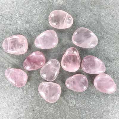 Rose Quartz | Tumbled Pendant with Cross Drilled Hole | Sacred Earth Crystals | Wholesale Crystal Shop | Brisbane | Australia