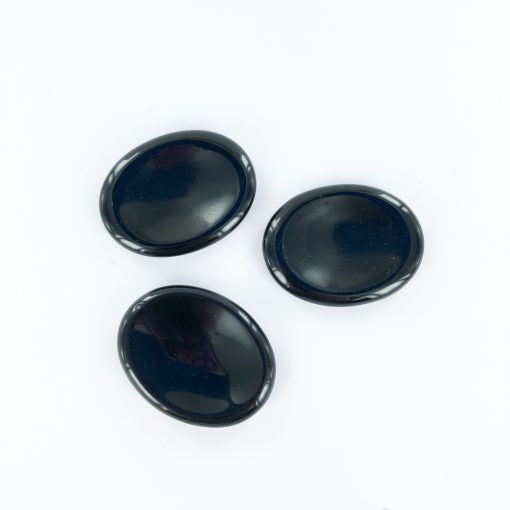 Black Obsidian | Oval Worry/Thumb Stone | Sacred Earth Crystals | Wholesale Crystal Shop | Brisbane | Australia