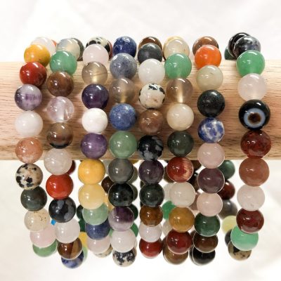 Mixed Stone | 8mm Round Bead Bracelet | Sacred Earth Crystals | Wholesale Crystals | Brisbane | Australia