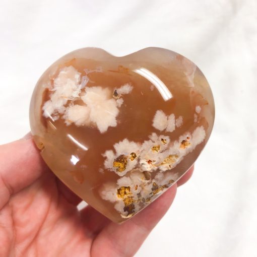 Flower Agate | Heart | Sacred Earth Crystals | Wholesale Crystals | Brisbane | Australia