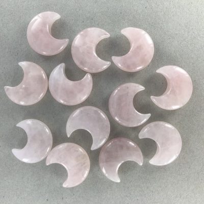 Rose Quartz | Crescent Moon | Sacred Earth Crystals | Wholesale Crystals | Brisbane | Australia