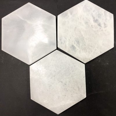 Bulk Buy | Selenite | 15cm Hexagonal Charging Plate 20 Pieces | | Sacred Earth Crystals | Wholesale Crystals | Brisbane | Australia
