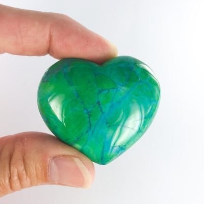 Howlite Dyed Chrysocolla Colour | Heart | Sacred Earth Crystals | Wholesale Crystals | Brisbane | Australia
