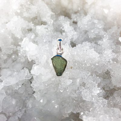 Moldavite ( Authentic) | Sterling Silver Pendant | Sacred Earth Crystals | Wholesale Crystals | Brisbane | Australia